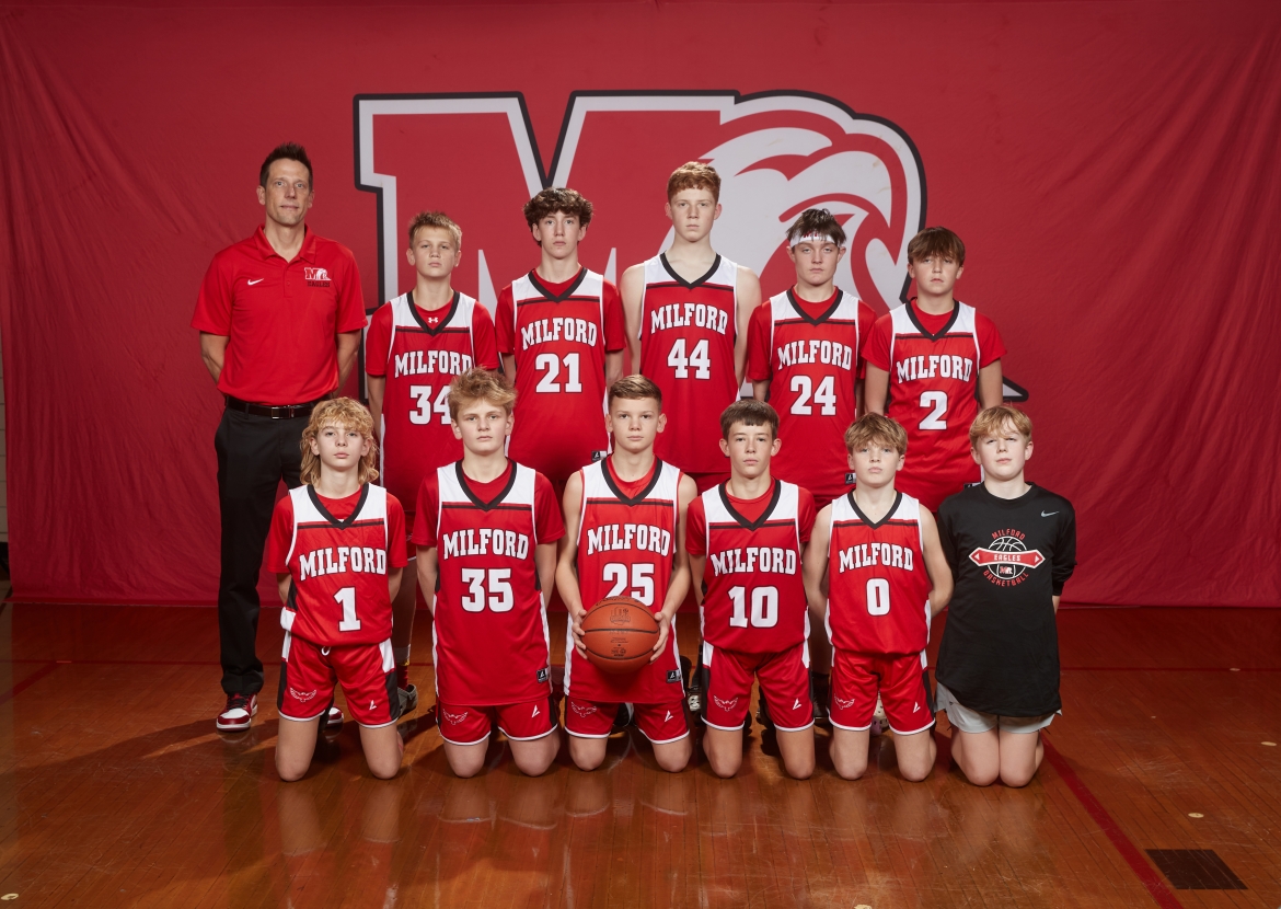 2023-24 7th Grade Red Boys Basketball Team